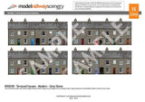 BX003-N Terraced Houses Backscene Elements N/2mm/1:148