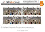 BX003-N Terraced Houses Backscene Elements N/2mm/1:148