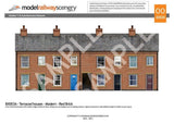 BX003-OO Terraced Houses Backscene Elements OO/4mm/1:76