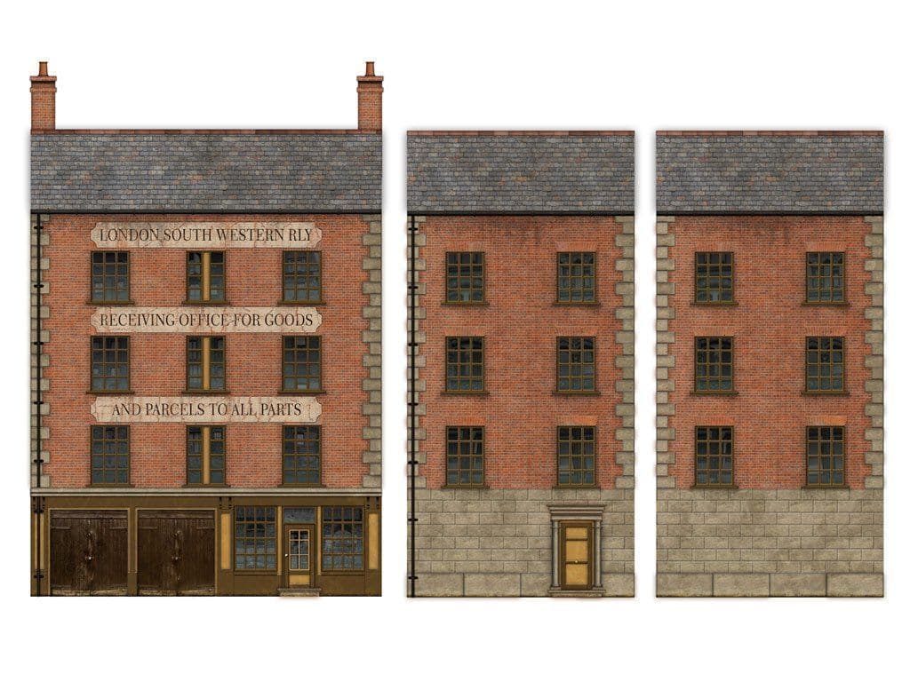 BX004-OO Goods Receiving Office Backscene Element OO/4mm/1:76