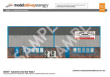 BX007-OO Industrial Unit Side Wall Backscene Elements OO/4mm/1:76