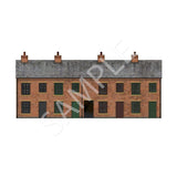 BX018-OO Period Terraced Houses Backscene Elements OO/4mm/1:76