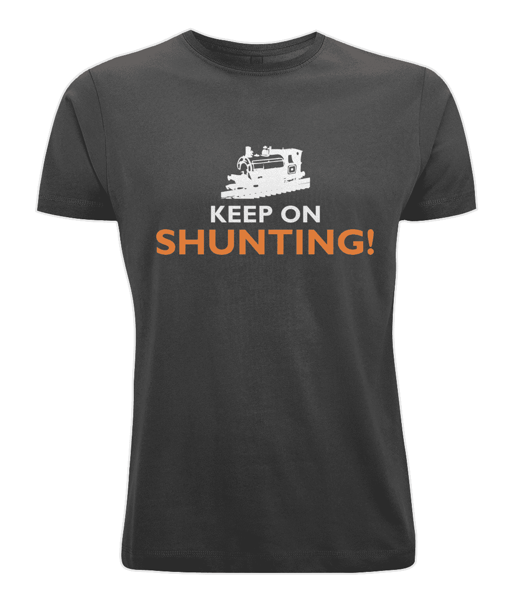 BY004 Classic Round Neck Men's T-Shirt Keep On Shunting T Shirt - Peckett