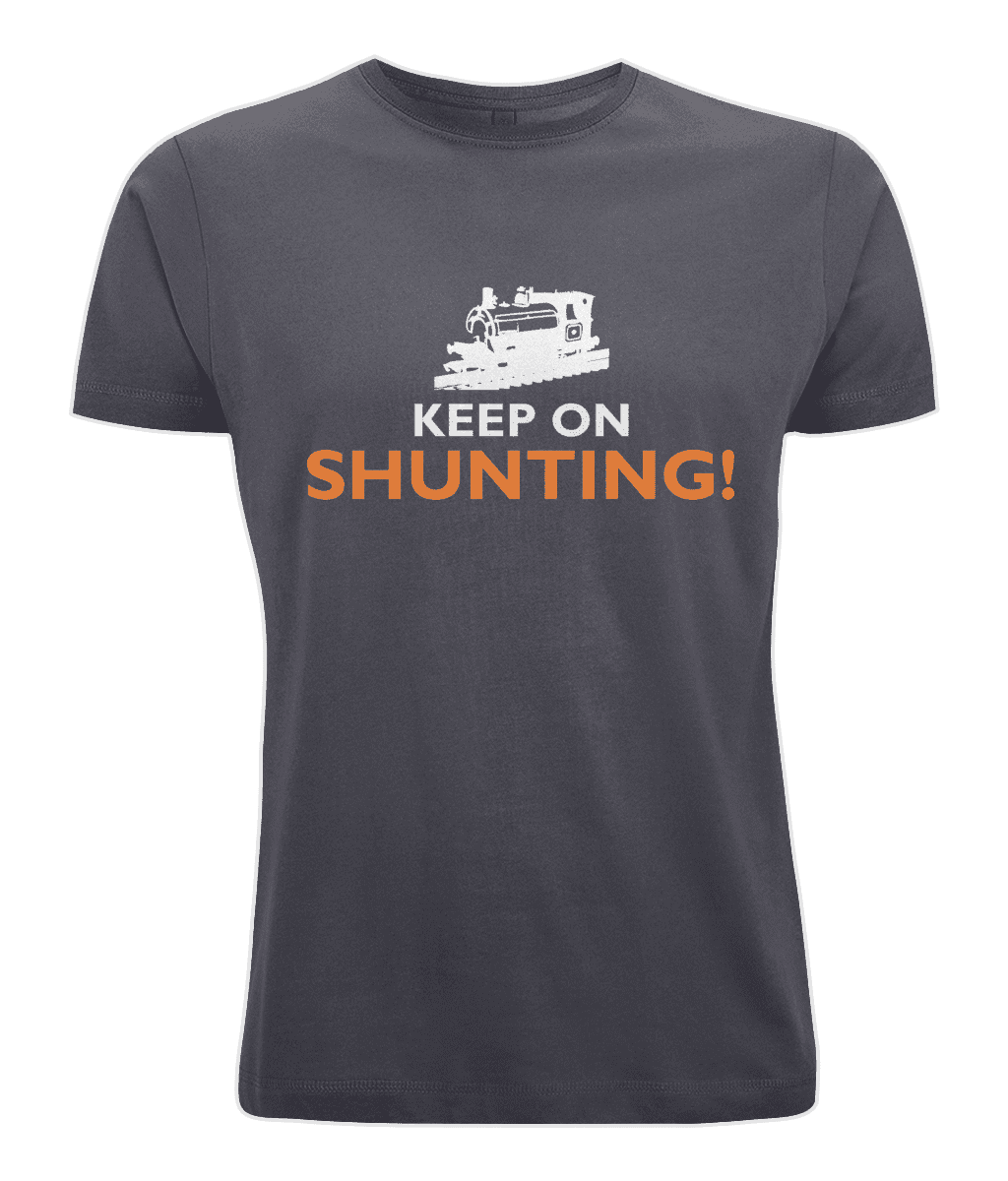 BY004 Classic Round Neck Men's T-Shirt Keep On Shunting T Shirt - Peckett