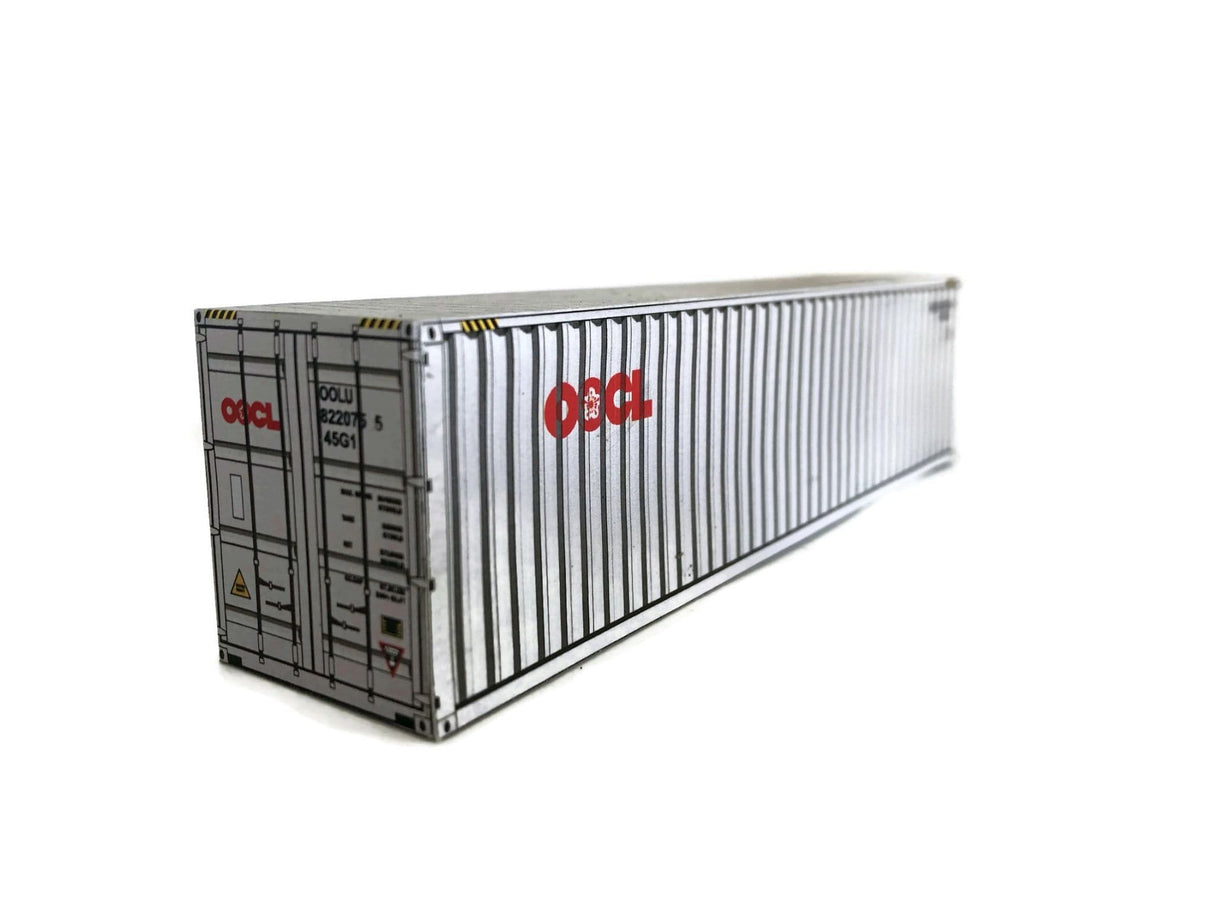 CT007-OO 40ft OOCL Container Card Kit (Pack of 2) - OO/4mm/1:76