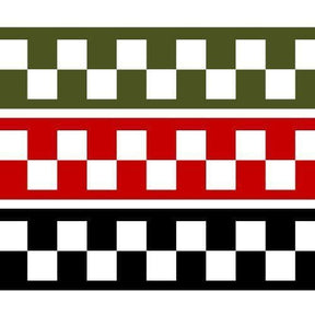 DC013-OO White Chequer Stripes (2mm) Decals OO/4mm/1:76