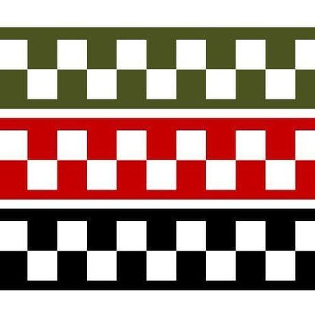 DC013-OO White Chequer Stripes (2mm) Decals OO/4mm/1:76