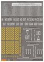 DC015-OO Car Park Marking Waterslide Decals OO/4mm/1:76