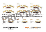 DC016-OO Home Farm Cider Decals OO/4mm/1:76