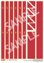 DC029-OO Self-Adhesive Walkway Decals For Depots, Factories & Warehouses (Red) - OO/4mm/1:76
