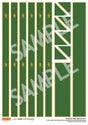 DC030-OO Self-Adhesive Walkway Decals For Depots, Factories & Warehouses (Green) - OO/4mm/1:76