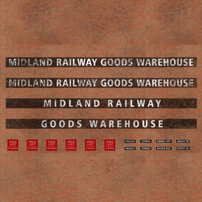 DC033-N Self Adhesive Custom Factory / Warehouse Signs (Your Choice Of Name) - N/2mm/1:148