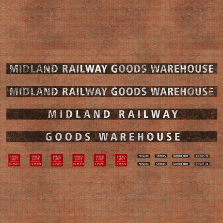 DC034-N Waterslide Custom Factory / Warehouse Signs (Your Choice Of Name) - N/2mm/1:148