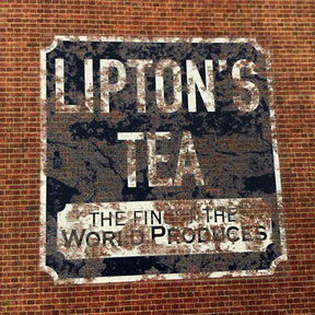 DC039-OO Liptons Tea Ghost Sign - Waterslide Transfer (Pack of 2) - OO/4mm/1:76