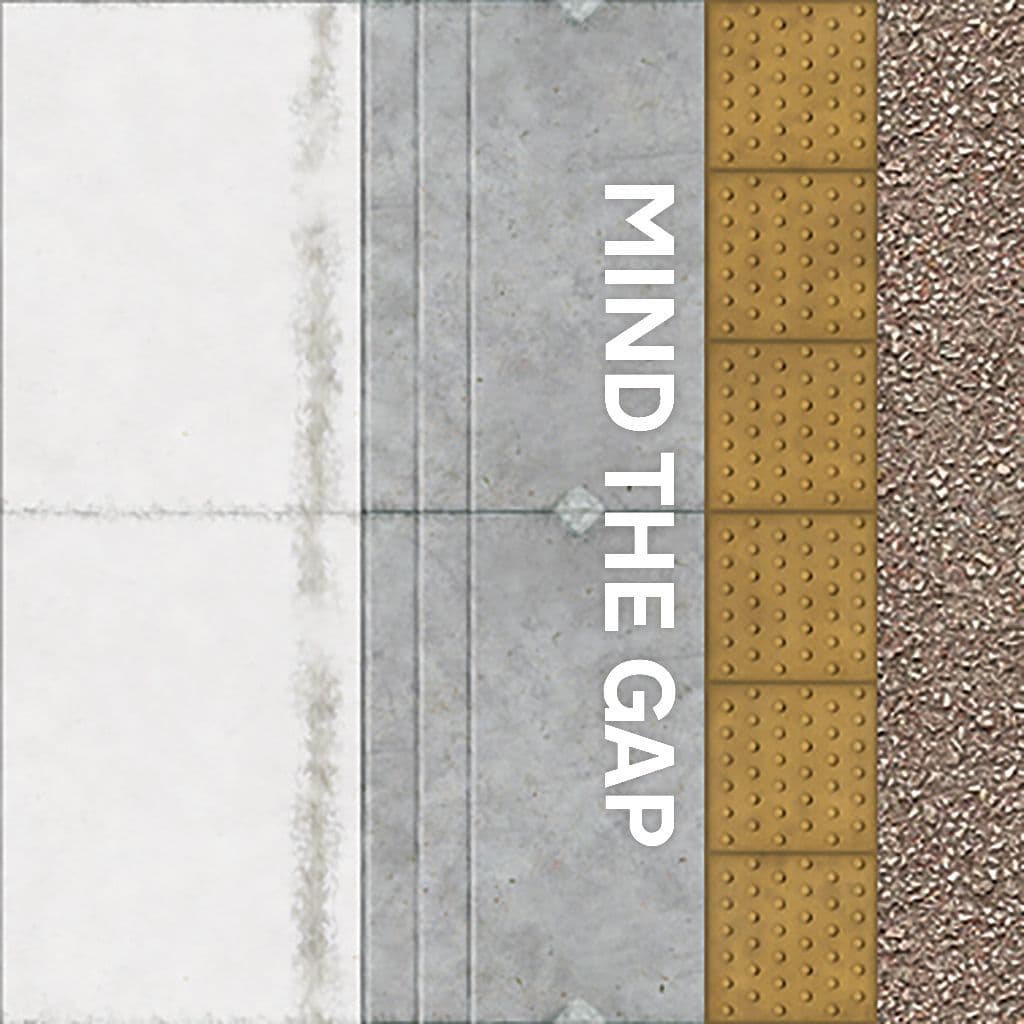 DC040-OO Mind The Gap - Modern Image Platform Decals - OO/4mm/1:76