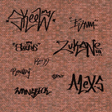 DC041-OO Assorted Graffiti Tag Decals OO/4mm/1:76