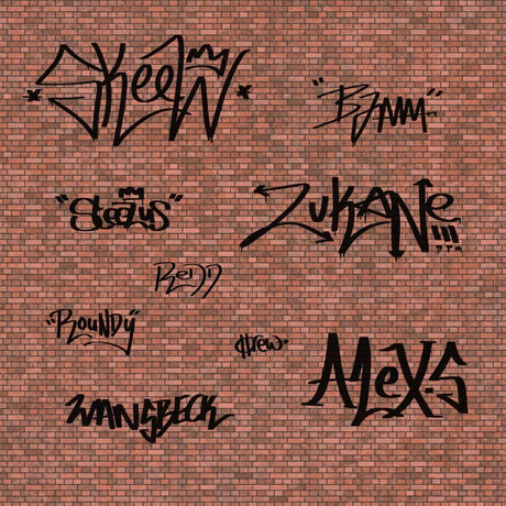 DC044-OO Assorted Graffiti Tag Decals OO/4mm/1:76