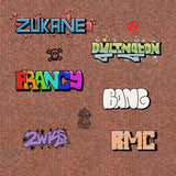 DC046-OO Graffiti Piece Decals - OO/4mm/1:76