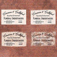 DC050-OO Funeral Undertakers Ghost Sign - Waterslide Transfer (Pack of 4) - OO/4mm/1:76