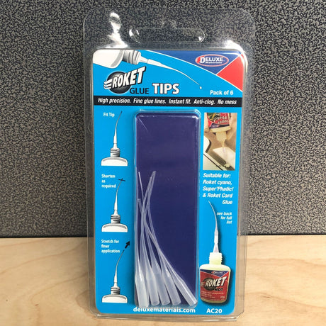 Deluxe Materials AC-20 Roket Glue Tips (Pack of 6)