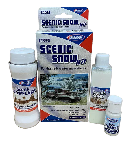 Deluxe Materials BD-29 Scenic Snow Kit (Set of 3)