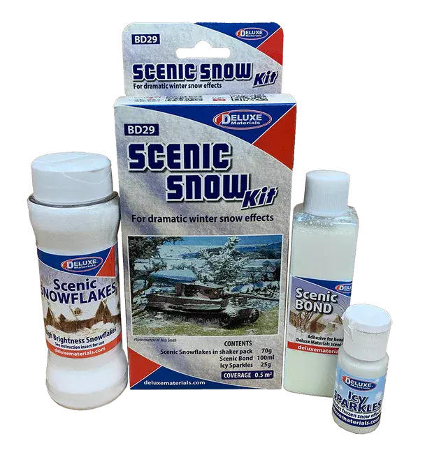Deluxe Materials BD-29 Scenic Snow Kit (Set of 3)