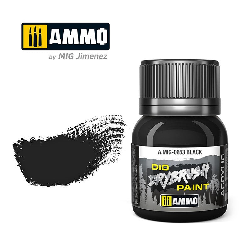 AMMO Dio Dry Brush Acrylic Paints by Mig Jimenez - Range of 54 Colours