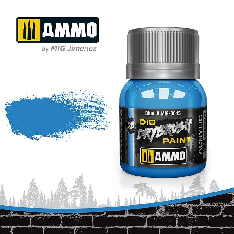 AMMO Dio Dry Brush Acrylic Paints by Mig Jimenez - Range of 54 Colours
