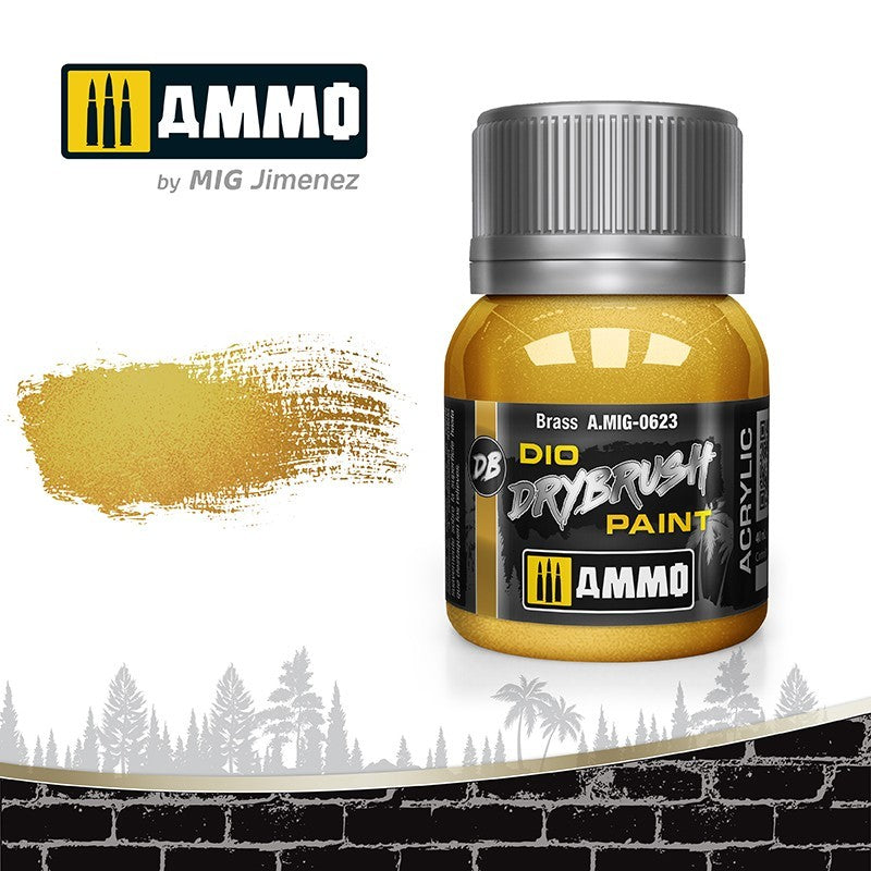 AMMO Dio Dry Brush Acrylic Paints by Mig Jimenez - Range of 54 Colours