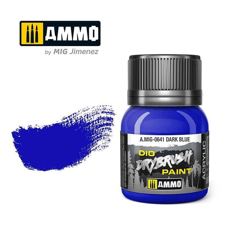 AMMO Dio Dry Brush Acrylic Paints by Mig Jimenez - Range of 54 Colours