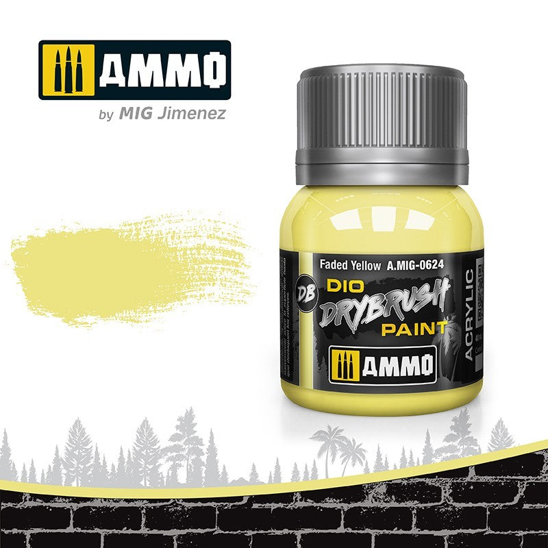 AMMO Dio Dry Brush Acrylic Paints by Mig Jimenez - Range of 54 Colours