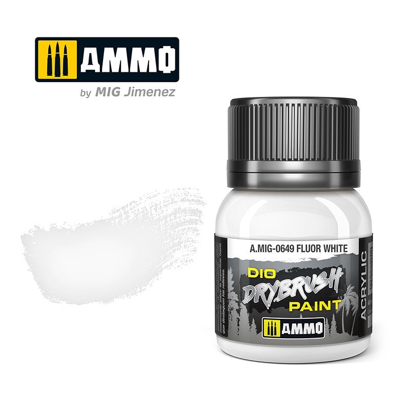 AMMO Dio Dry Brush Acrylic Paints by Mig Jimenez - Range of 54 Colours