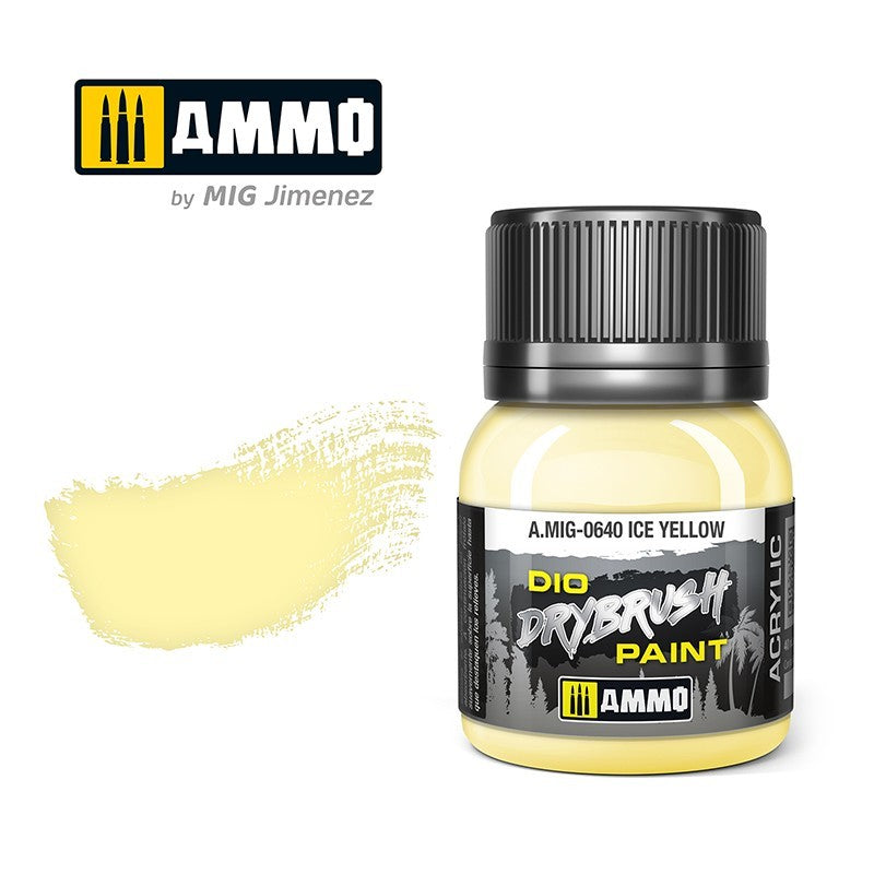 AMMO Dio Dry Brush Acrylic Paints by Mig Jimenez - Range of 54 Colours