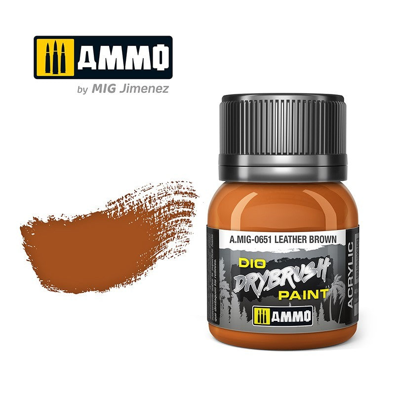AMMO Dio Dry Brush Acrylic Paints by Mig Jimenez - Range of 54 Colours