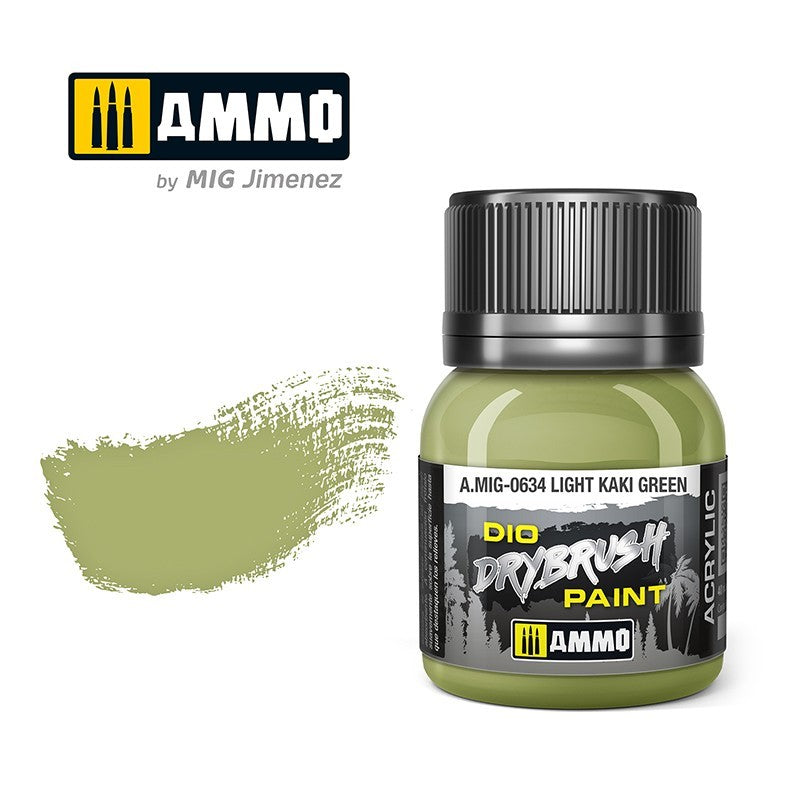 AMMO Dio Dry Brush Acrylic Paints by Mig Jimenez - Range of 54 Colours