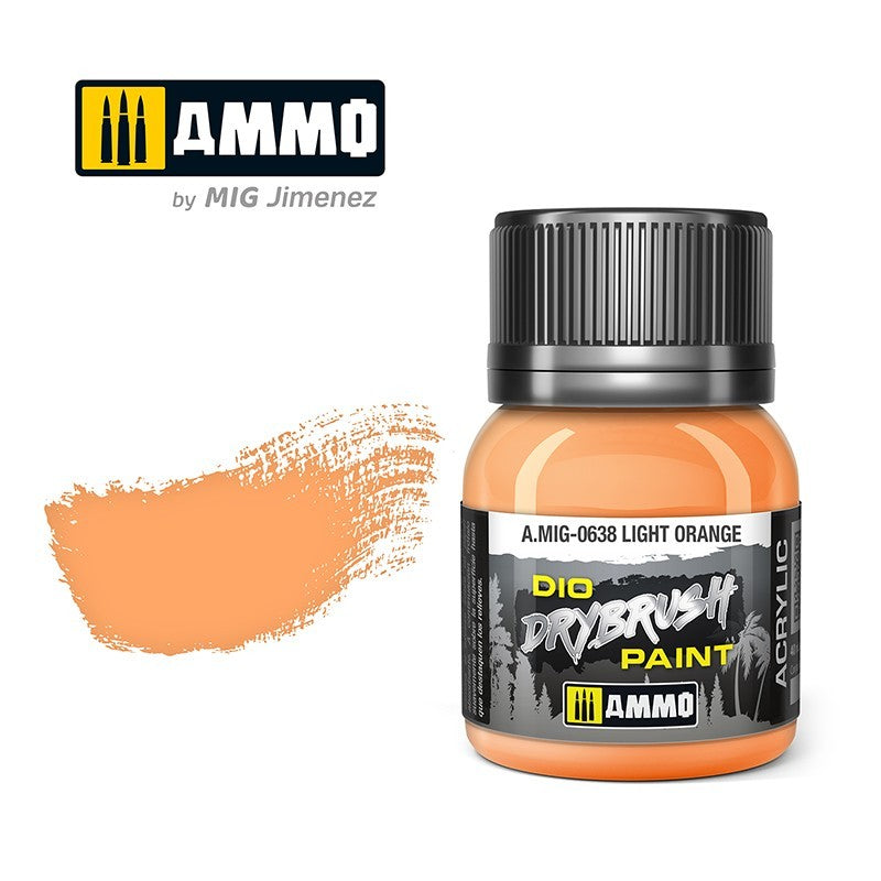 AMMO Dio Dry Brush Acrylic Paints by Mig Jimenez - Range of 54 Colours