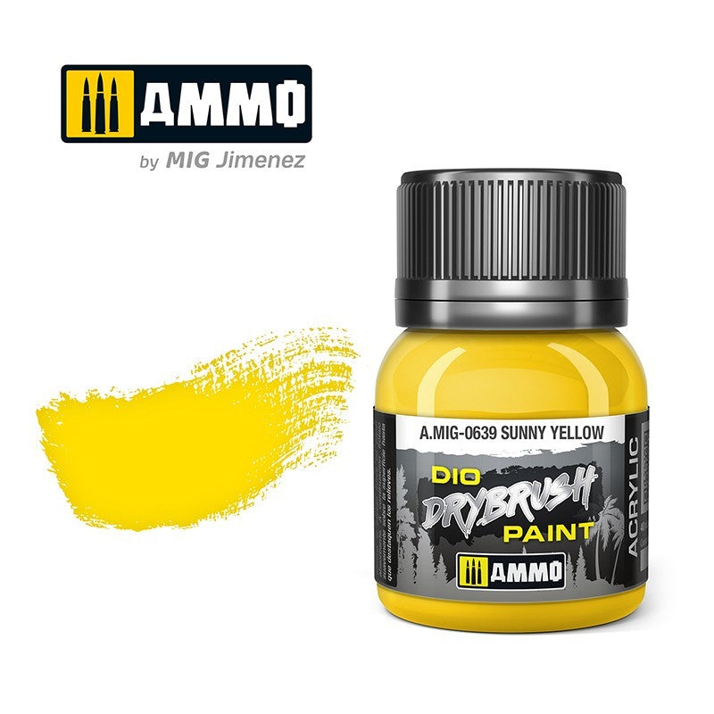 AMMO Dio Dry Brush Acrylic Paints by Mig Jimenez - Range of 54 Colours