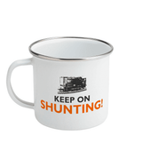 Enamel Mug 10oz Keep On Shunting - Gronk / Class 08