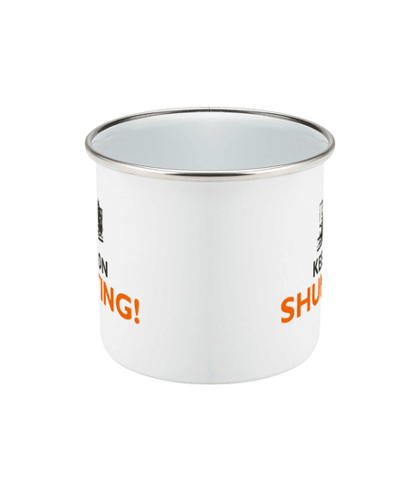 Enamel Mug 10oz Keep On Shunting - Gronk / Class 08