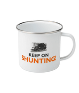 Enamel Mug 10oz Keep On Shunting - Gronk / Class 08