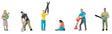 FA151686 Faller Allotment Workers (Pack of 6) - OO/HO