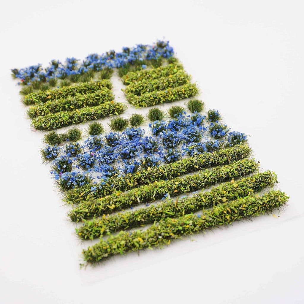 FB027 Blue Flower & Hedge Mix