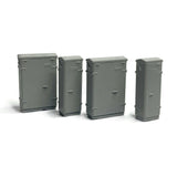 Gaugemaster GM491 Relay Cabinets (Pack of 4) - OO/4mm/1:76