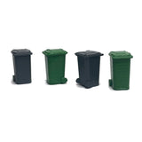 Gaugemaster GM495 Wheelie Bins (Pack of 4) - OO/4mm/1:76