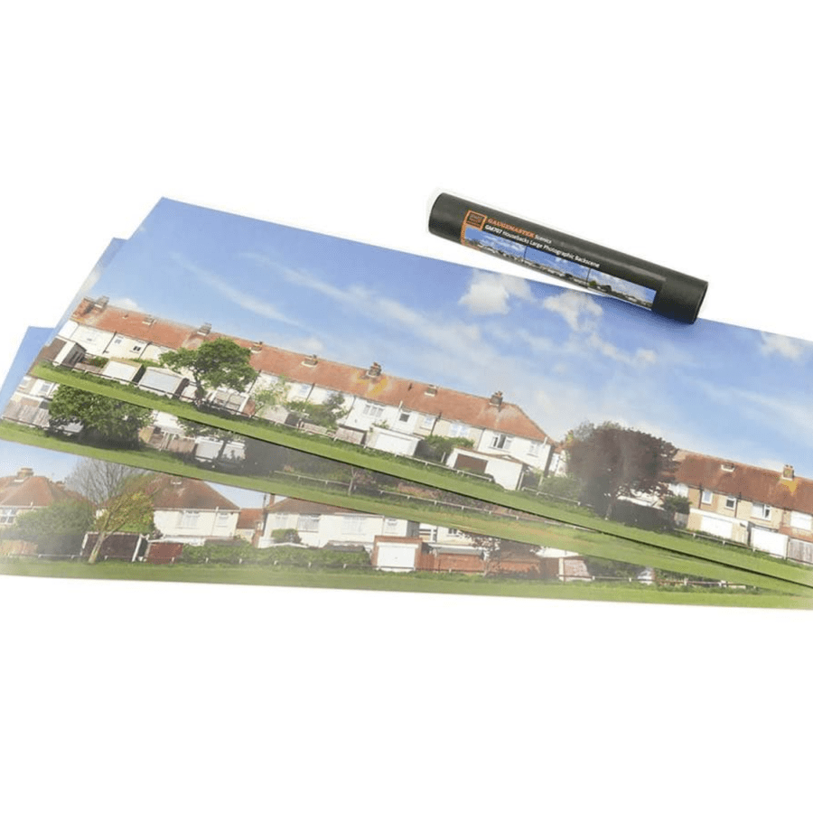 Gaugemaster GM707 Housebacks Scene (Large Backscene) OO