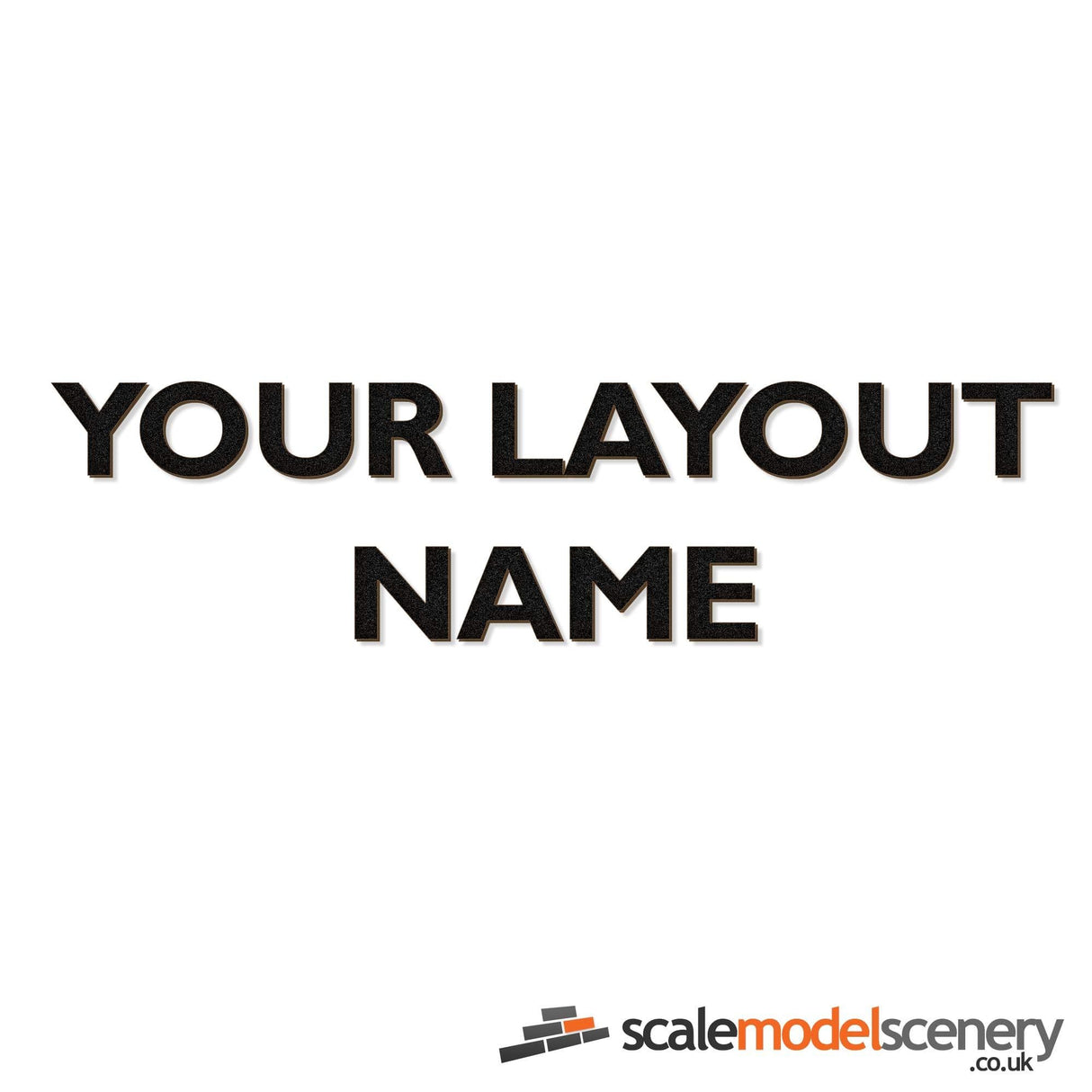 Gil Sans Lettering For Layout Name Plaques & Signs - 25mm, 50mm, 75mm & 100mm