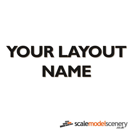 Gil Sans Lettering For Layout Name Plaques & Signs - 25mm, 50mm, 75mm & 100mm