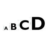 Gil Sans Lettering For Layout Name Plaques & Signs - 25mm, 50mm, 75mm & 100mm