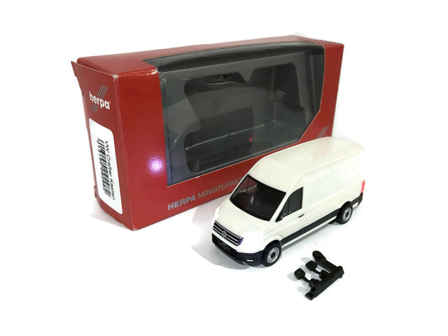 Herpa 092982 Volkswagen Crafter Van (White) With Working Lights OO/HO/1:87