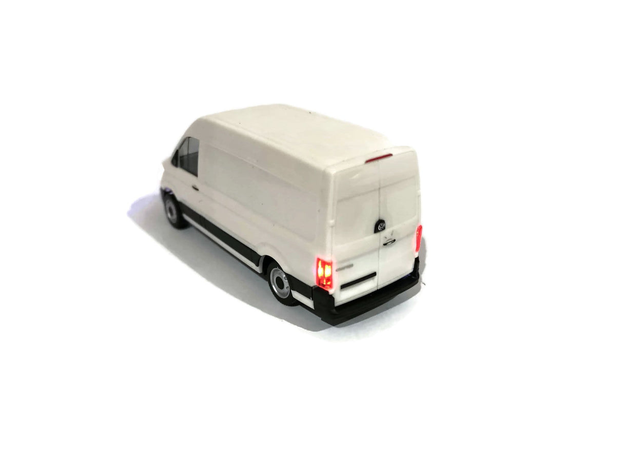 Herpa 092982 Volkswagen Crafter Van (White) With Working Lights OO/HO/1:87